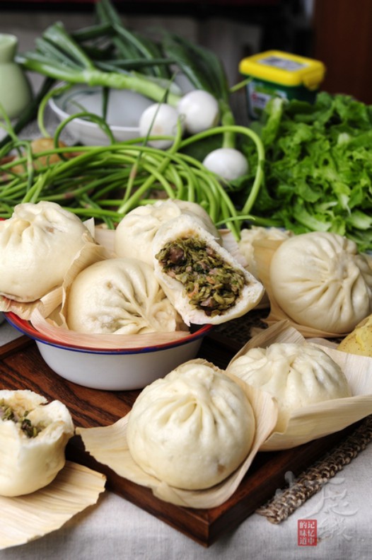 槐花包子的做法