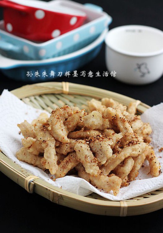 椒盐里脊的做法