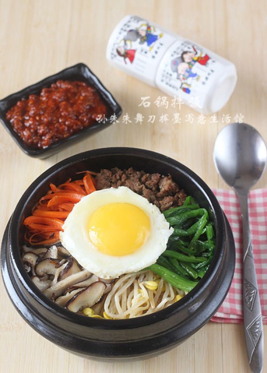 石锅拌饭的做法