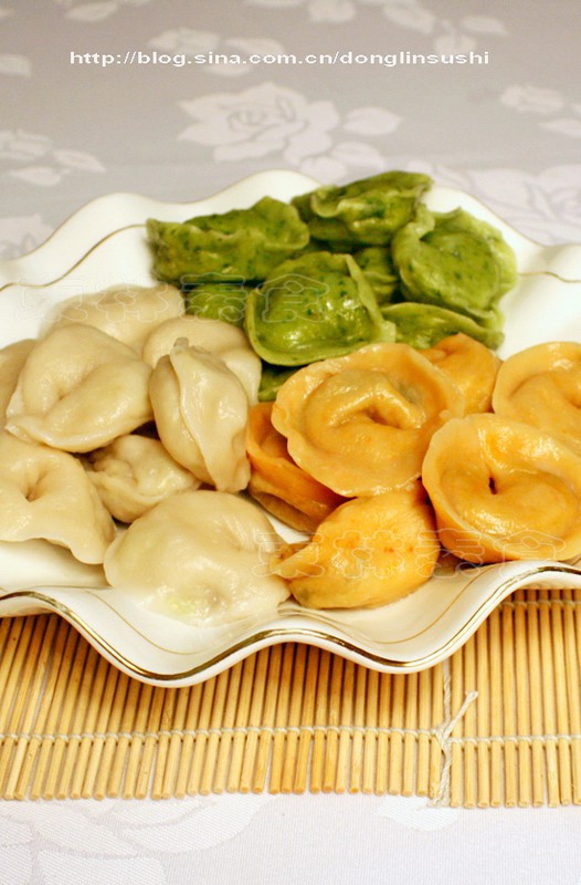 三色蔬菜饺的做法