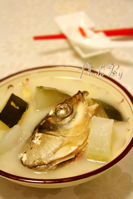 冬瓜鱼头汤的做法