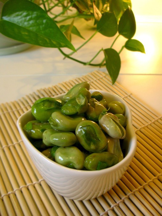 清炒蚕豆的做法