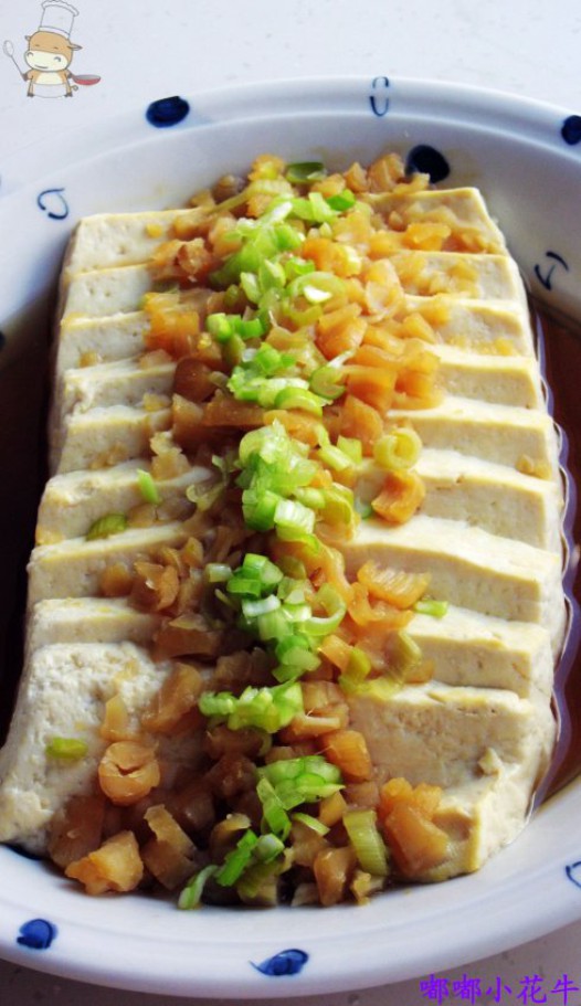 清蒸干贝豆腐的做法
