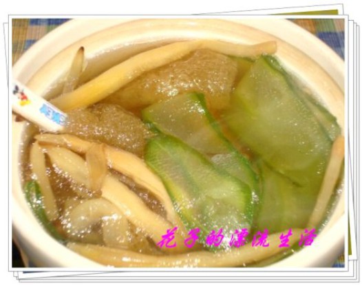 竹笙青瓜汤的做法
