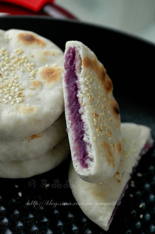 紫薯烙饼的做法