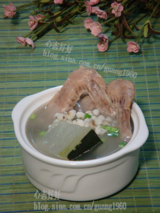 薏米冬瓜煲鸭汤的做法