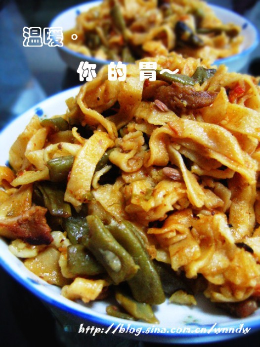 手擀蒸面条的做法