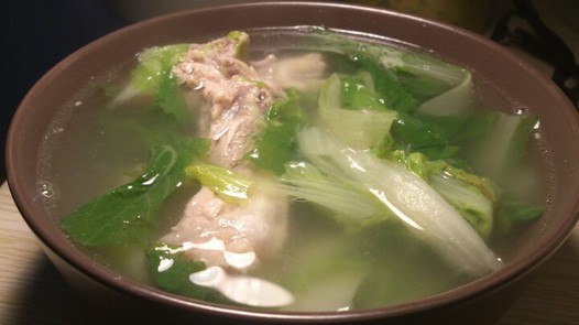 小白菜骨头汤的做法