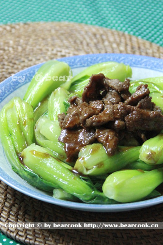蚝油青菜牛肉的做法