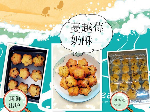 蔓越莓奶酥的做法
