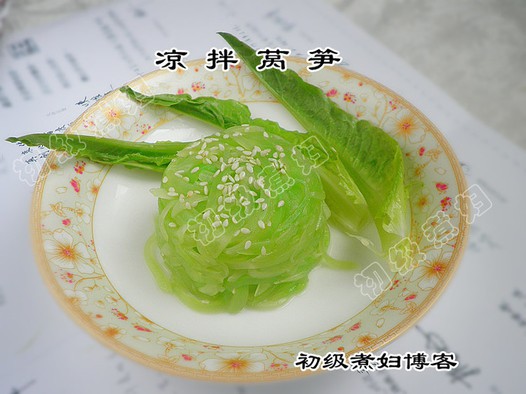 凉拌莴笋的做法