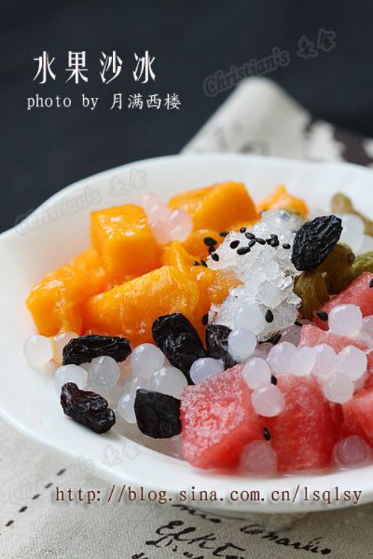 百利甜水果沙冰的做法