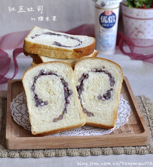 红豆吐司的做法