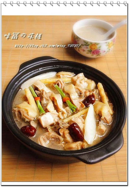 沙参淮山浸滑鸡的做法