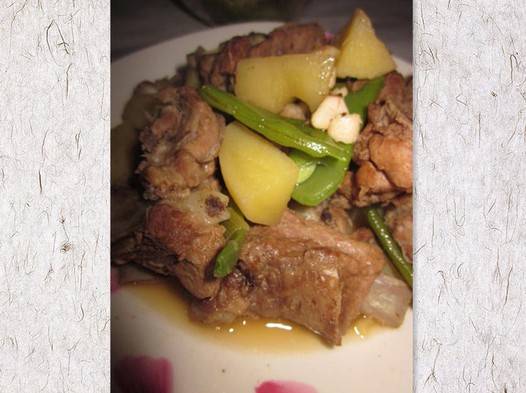 土豆芸豆炖排骨的做法