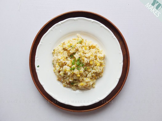 蟹腿肉蛋炒饭的做法