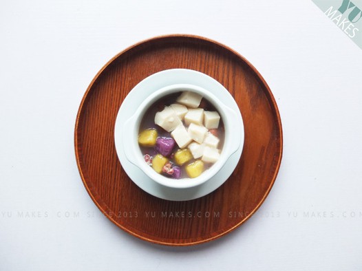 薯圆布丁红豆汤的做法