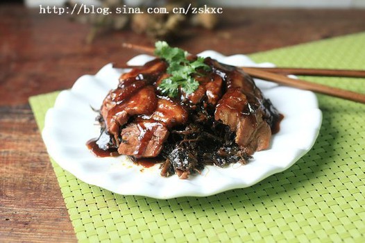 霉干菜扣肉的做法