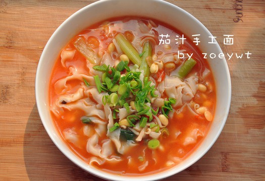 茄汁手工面的做法