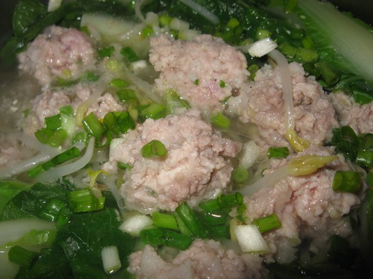 青菜圆子汤的做法