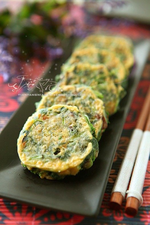 野菜素蛋饼的做法