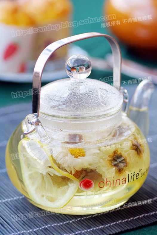 白菊柠檬茶的做法
