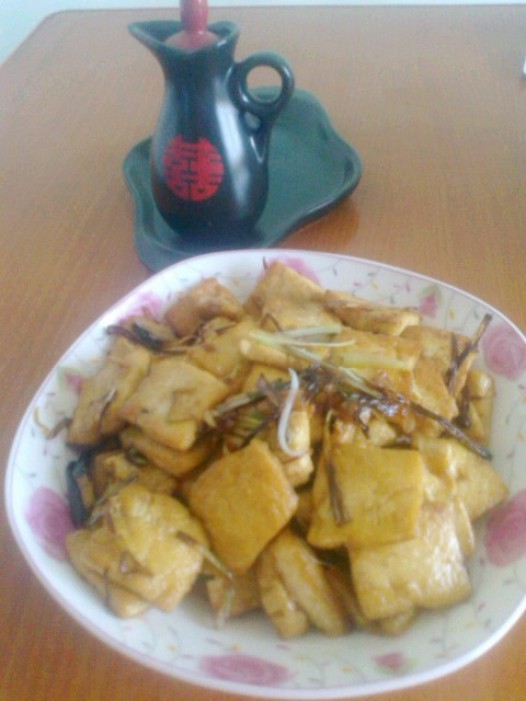 蚝油葱烧豆腐的做法