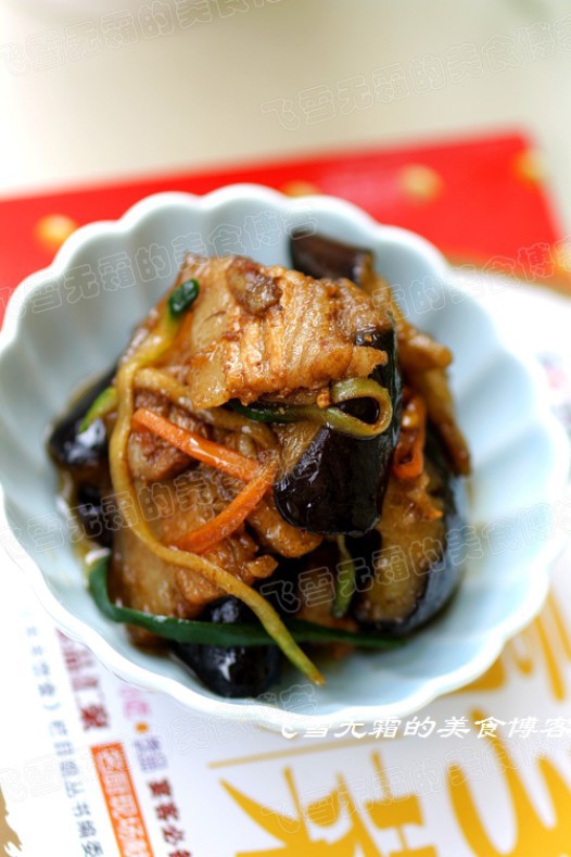 茄子回锅肉的做法