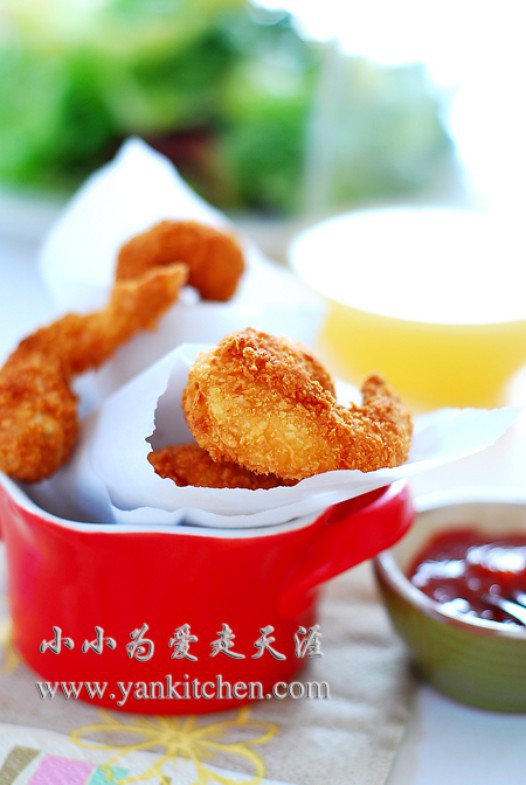 香酥椰蓉炸虾球的做法