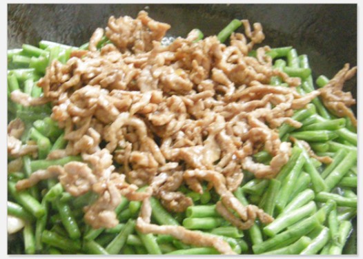 豇豆肉丝的做法