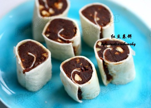 红豆卷饼的做法
