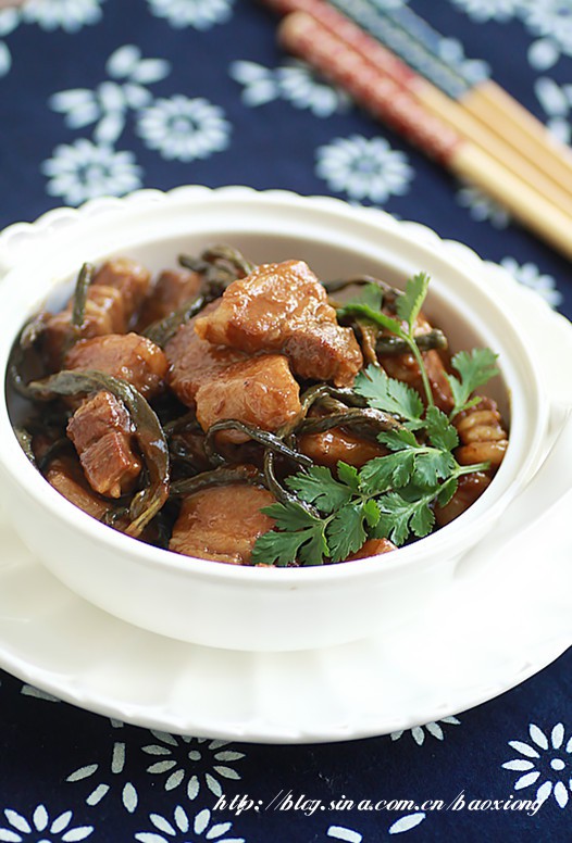 干豆角炖五花肉的做法