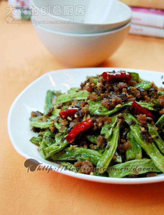 干煸四季豆的做法