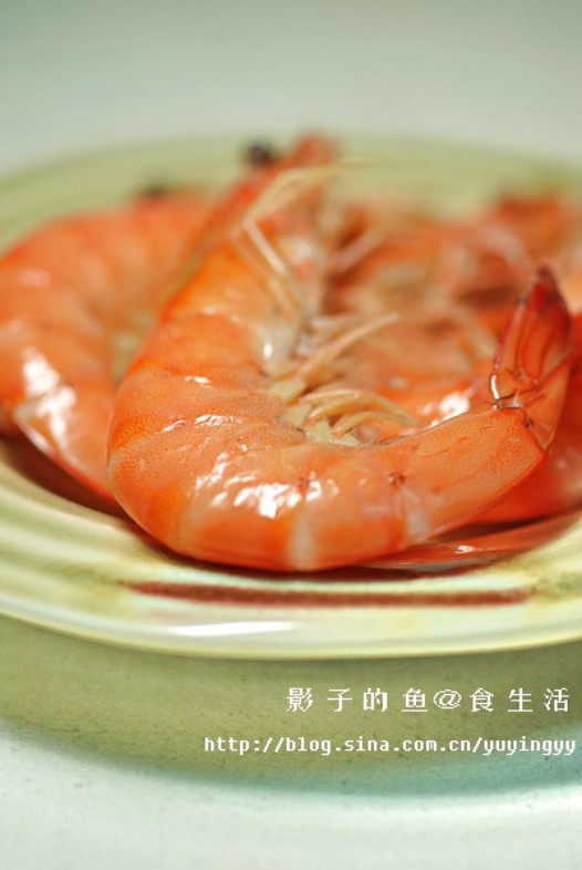 芥末酱油白灼虾的做法