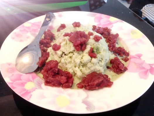 抹茶红豆冰沙的做法