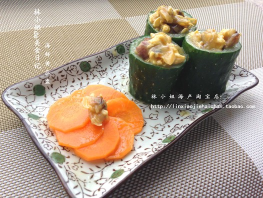 海鲜黄瓜盅的做法
