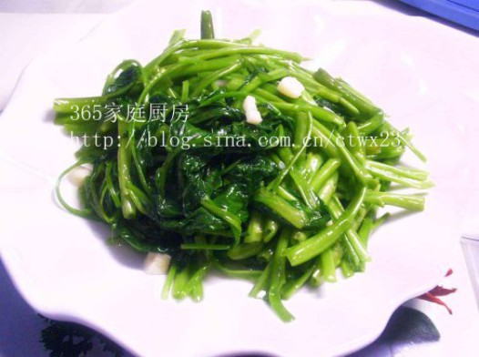 蒜炒空心菜的做法