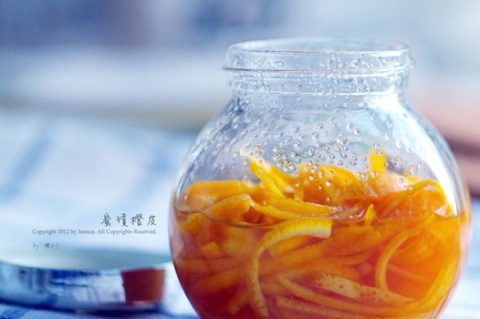 蜜渍橙皮的做法