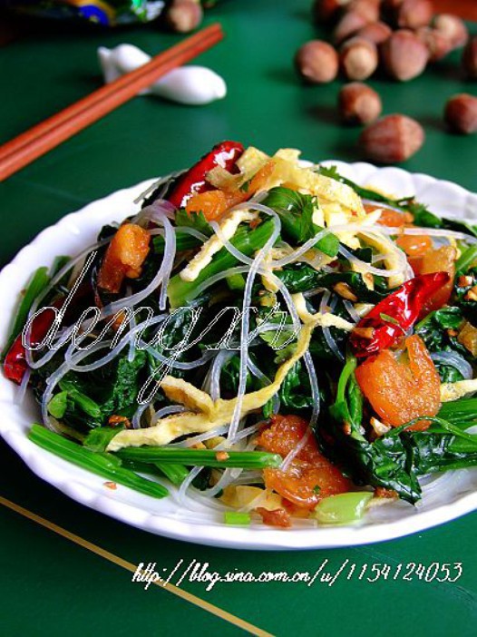 蒜蓉菠菜粉丝的做法