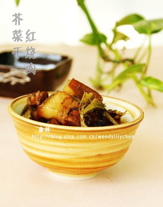 芥菜干红烧肉的做法