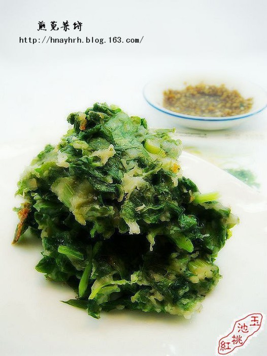苋菜饼的做法