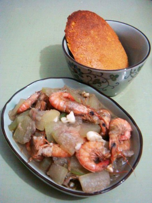 冬瓜炖虾的做法