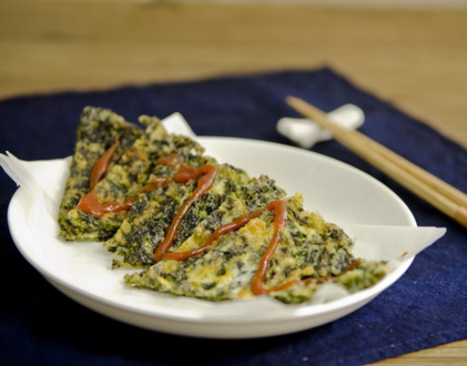 紫菜煎蛋饼的做法