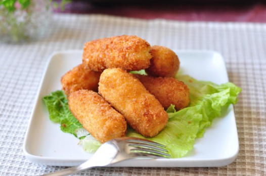 虾仁奶油可乐饼的做法