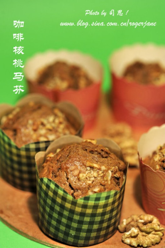 咖啡核桃马芬的做法