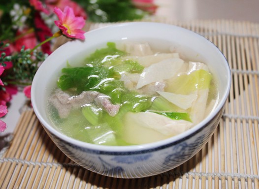 生菜腐竹汤(生财富足)的做法