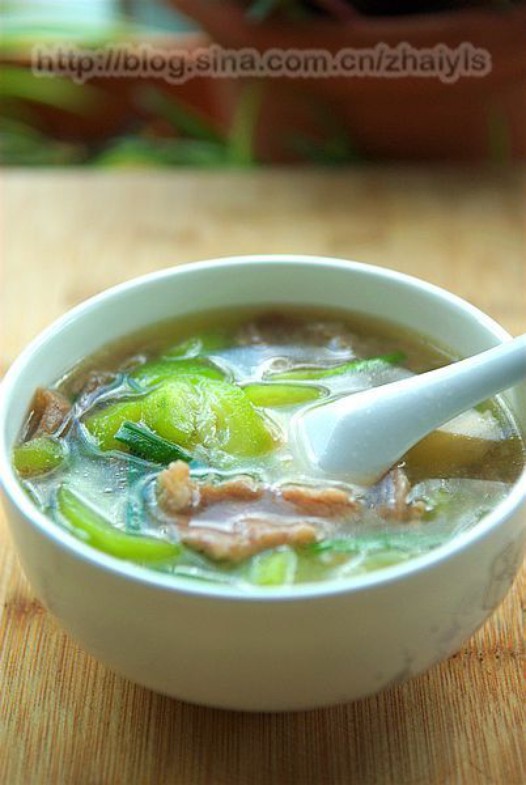 丝瓜肉片汤的做法