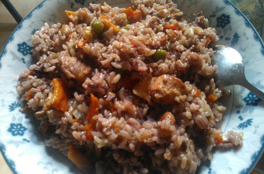 鸡肉抓饭的做法