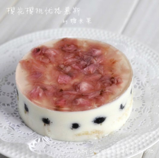 樱花樱桃优格慕斯的做法