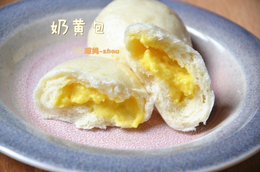 自制无油奶黄包的做法